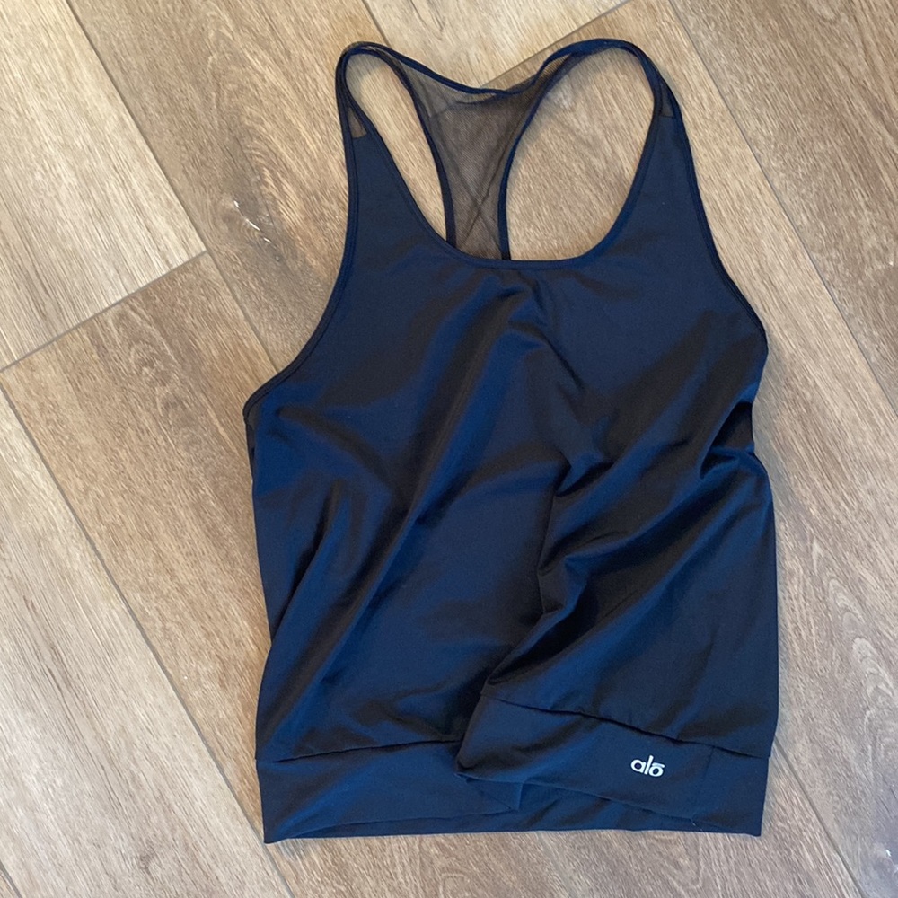 Alo yoga 🖤 lightweight mesh racerback tank • Medium